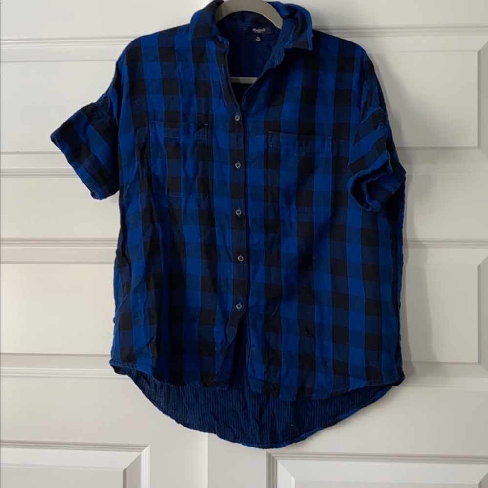 Madewell Buffalo plaid top
